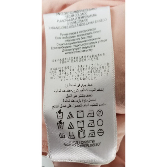 BCBGMAXAZRIA Stretch Bodycon Dress | Pink | 3/4 Sleeve | Size M - Picture 7 of 7